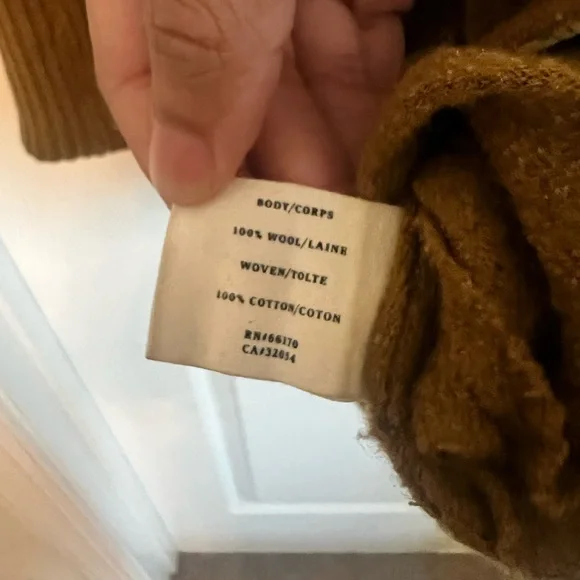 Anthropologie Sparrow Wool Cape Cardigan Coat | M - Picture 8 of 13